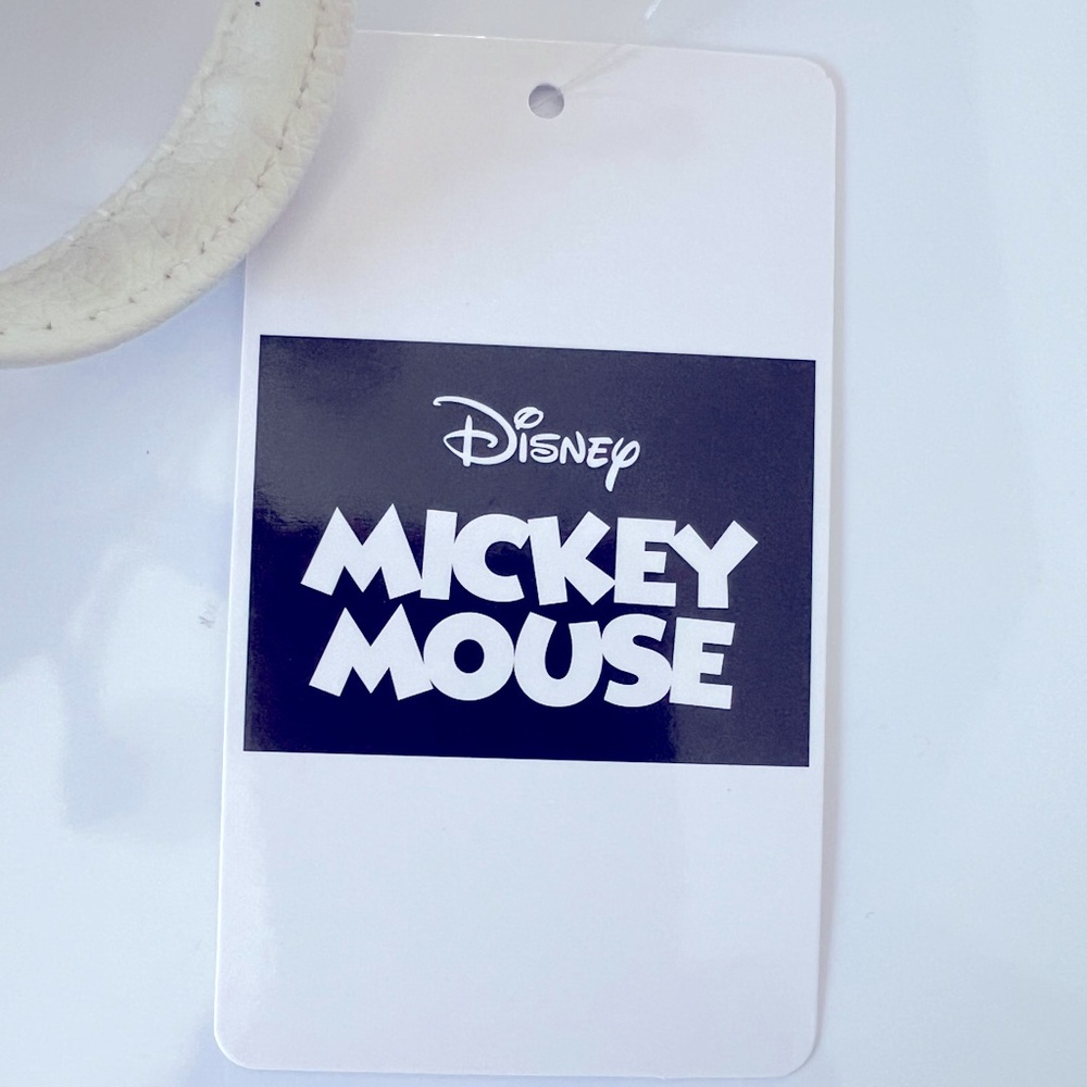 Adorable Khaki and Cream Mickey Mouse Backpack with Iconic Ears.  New with Tags. - Picture 6 of 14
